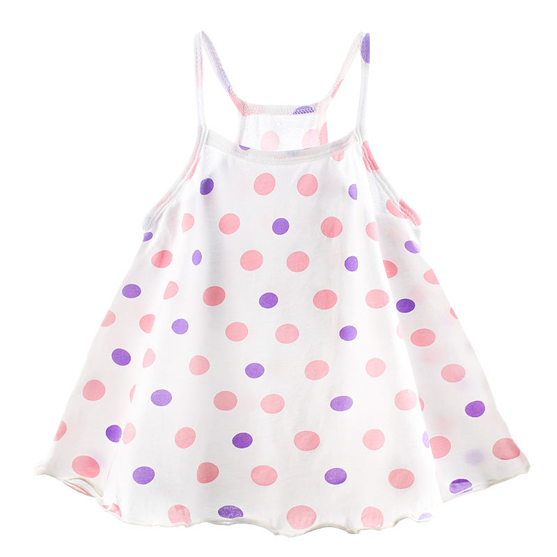 Baby Girl Summer Sling Dress Baby Pure Cotton