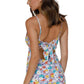 Summer Women's Sling Sleeveless V-Neck Digital Printed Dress
