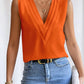 Women's Deep V Design Casual Sleeveless Shirt Top