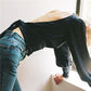 Solid color ladies long sleeve top
