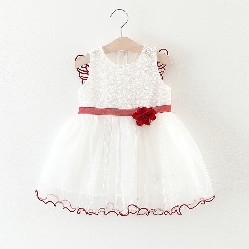 Jupe en maille et dentelle pour enfants