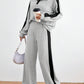 Casual Knitted High-end Design Clothes Two-piece Suit