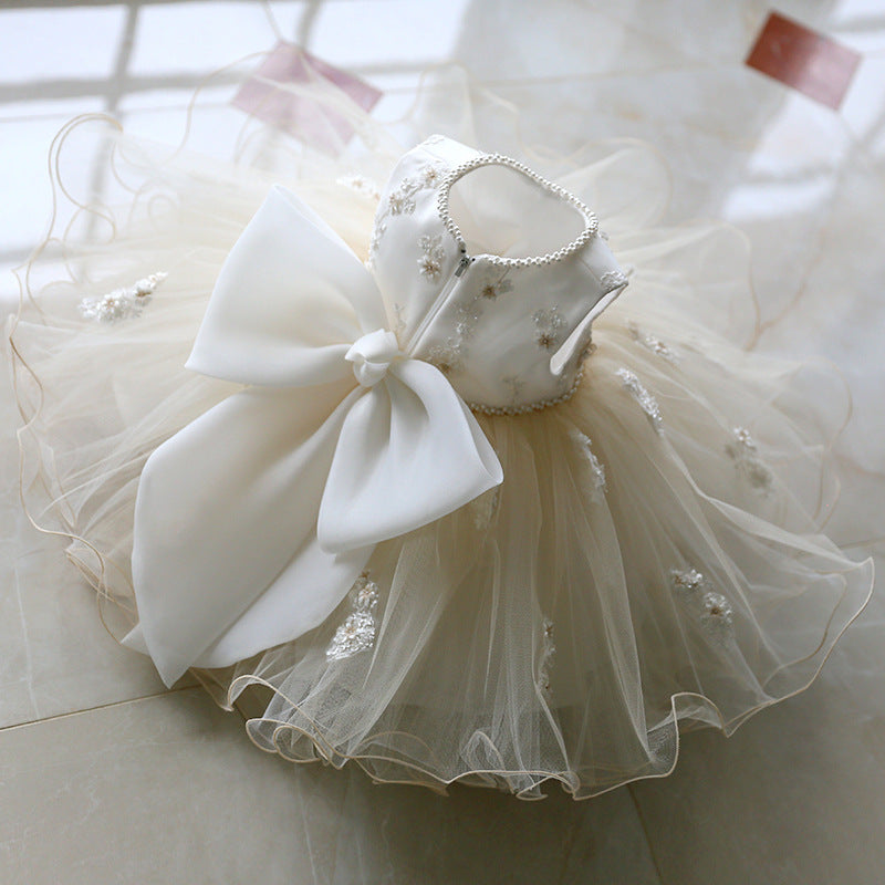 Princess Lace Dress Flower Girl Pettiskirt