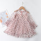 Girls' Autumn Long Sleeve Mesh Dress