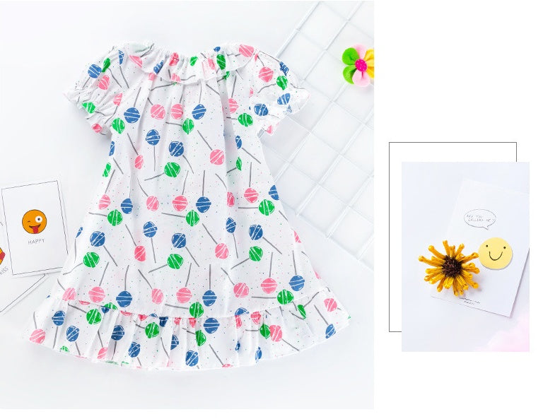 Girls print dress