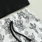 Ensemble deux pièces t-shirt à manches courtes et short imprimé tête de vache