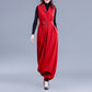 Salopette en laine grande taille, combinaison ample en tweed