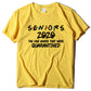 Lettered round neck printed short sleeve