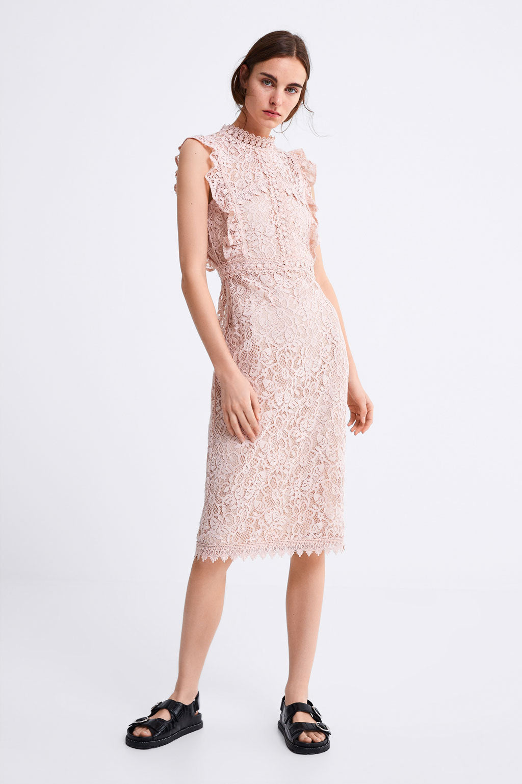 New Women's Layered Decorative Lace Dress