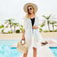 Women's Temperament Solid Color Tassel Decorated Blouse
