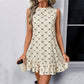 New Sleeveless Plaid A- Line Mid-length Dress