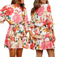 Robe imprimée à la taille