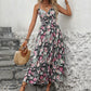 Robe nuisette imprimée dos nu pour femme