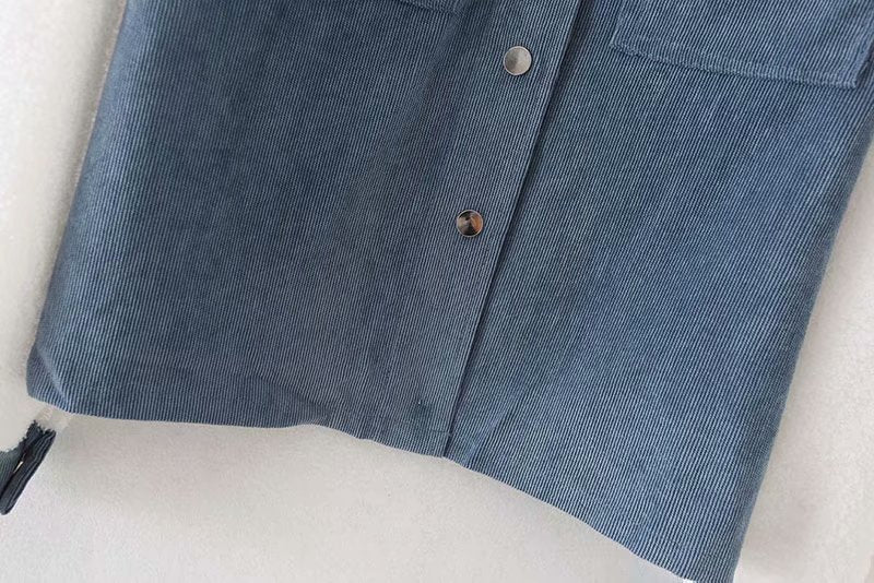 Lamb cashmere corduroy shirt