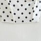 Women's Flower Design Polka Dot Pullover Top