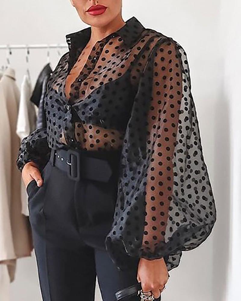 Mesh puff sleeve off-the-shoulder top