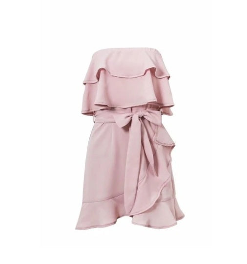 Robe tube de couleur unie