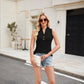 Women's Sleeveless Solid Color Knitted Vest