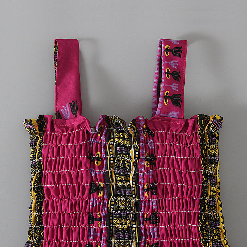 Robe à bretelles bohème pour fille Vêtements pour enfants