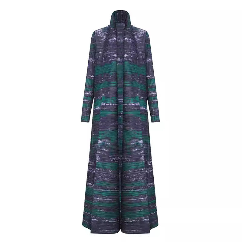Robe imprimée Cape Cardigan pour femme