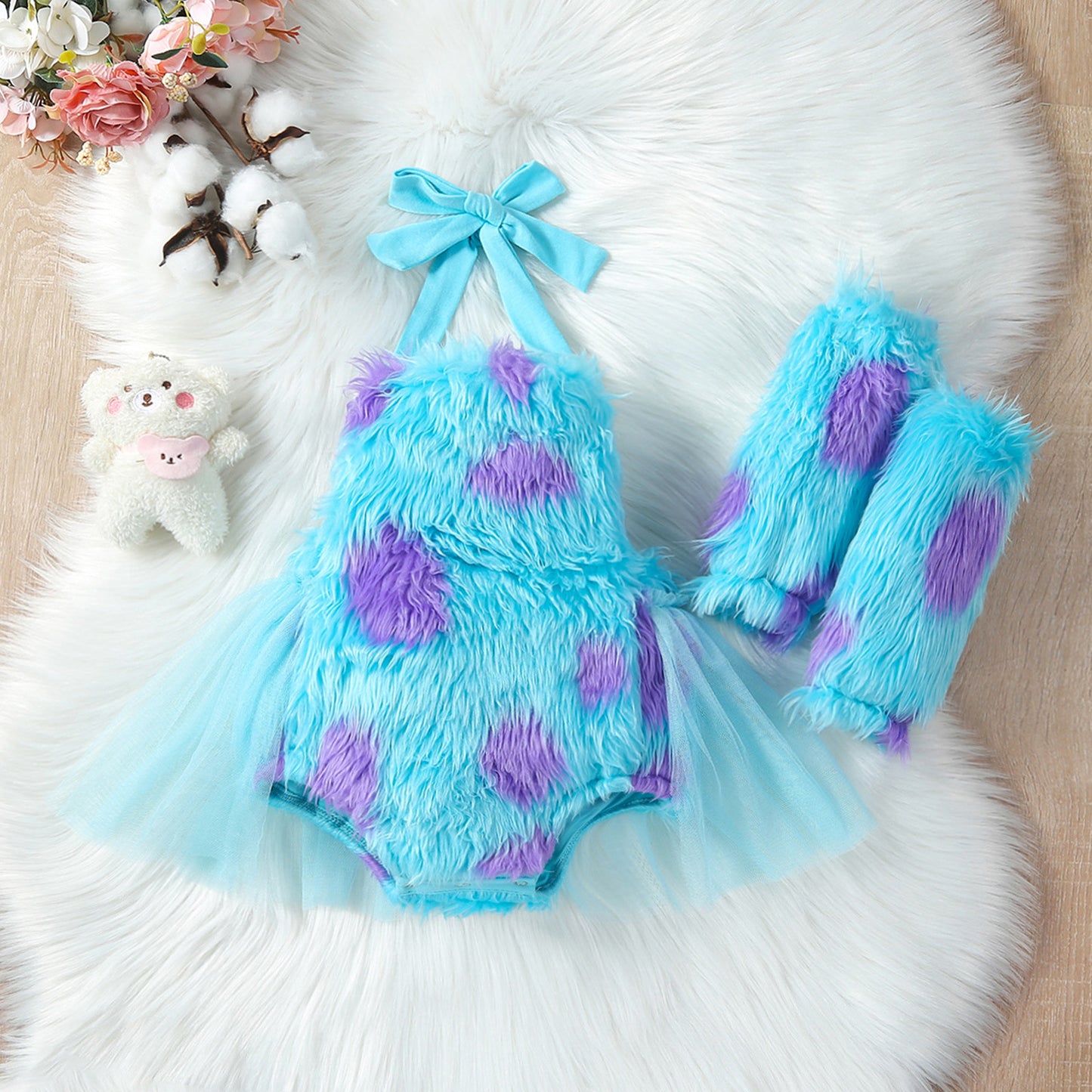 Combinaison en fourrure pour enfants