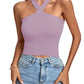 Women's Knitted Inner Match Bottoming Shirt Halterneck Vest