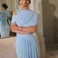 Skin-friendly Retro Shawl Ruffle Dress