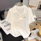 Irregular Curved Hem Short Sleeve T-shirt