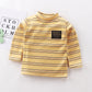 Plus fleece long sleeve high neck t-shirt