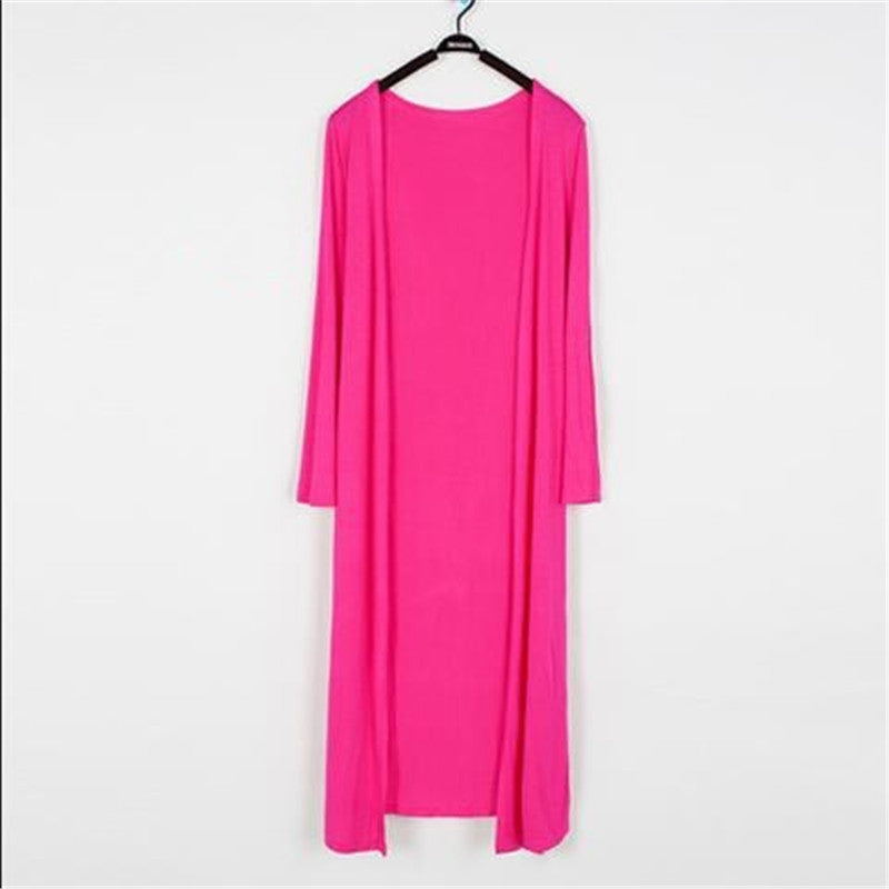 Long plus size long sleeve air conditioning shirt