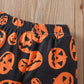 Halloween Day Boy Full Print Pumpkin Lamp Suit