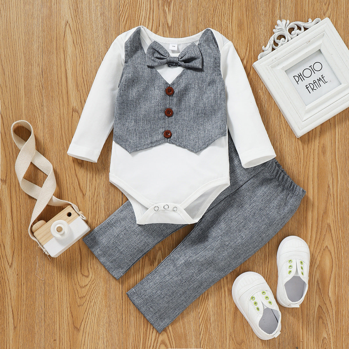 Trendy Gentleman Style Bowknot Children's Suit