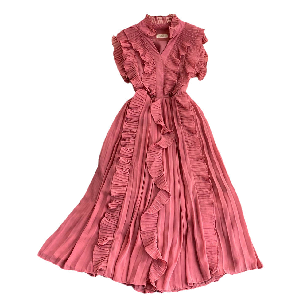 Ladies Fashion Personality Pleated Dress
