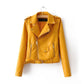 Manteau de vêtements pour femmes d'automne et d'hiver version coréenne de la version coréenne de la veste en cuir pour femmes mode vêtements pour femmes en gros