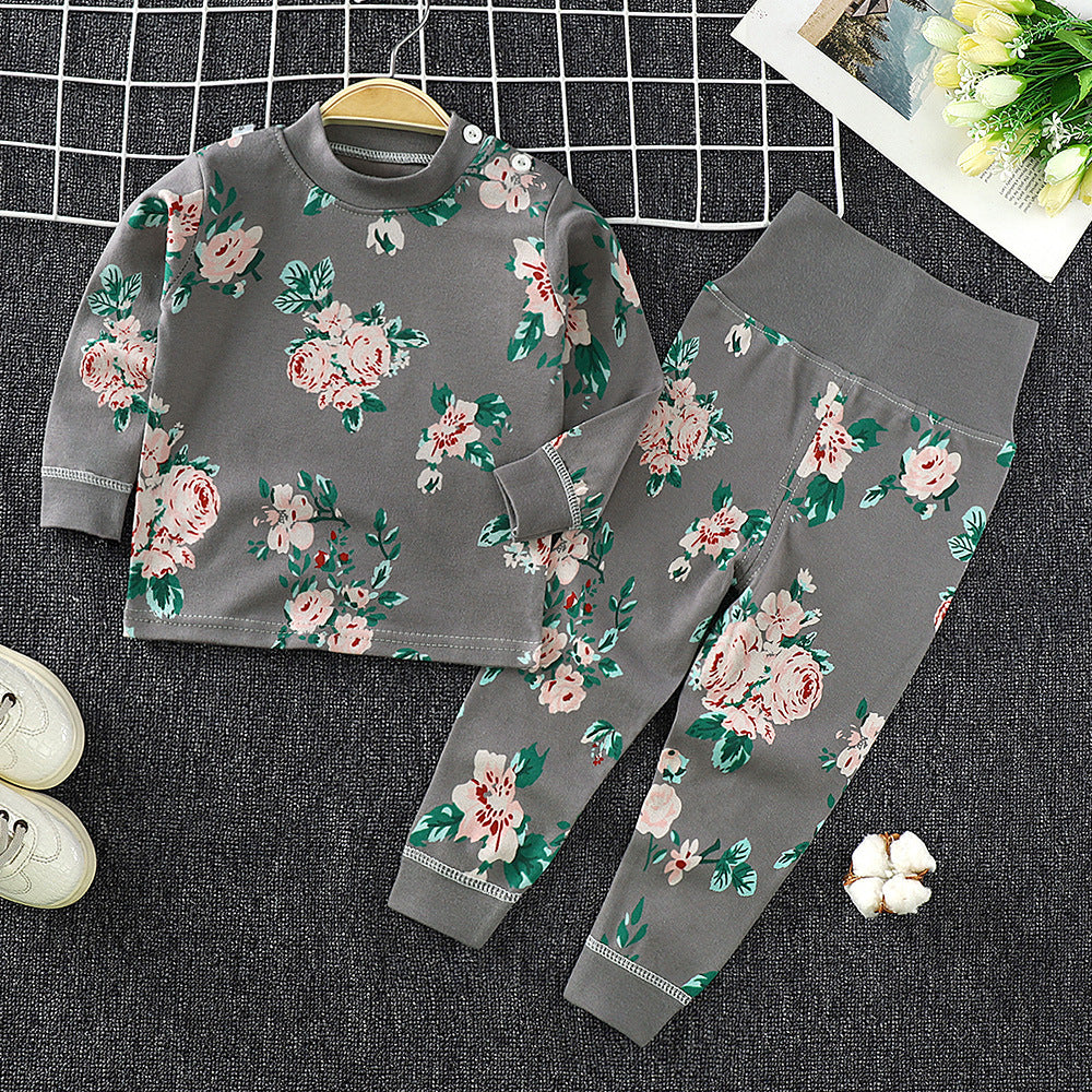 Toddler Boys And Girls Baby Autumn Clothes Long Trousers Home Service
