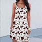 Robe à bretelles sexy à imprimé tendance