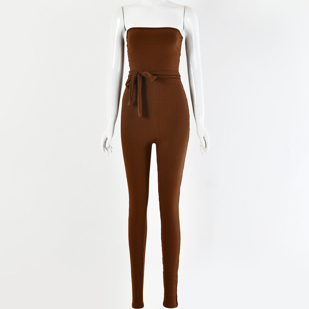 Pantalon de combinaison à bandes de fosse 
