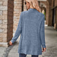 Women's Hollow Striped Brushed Cardigan Jacket