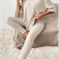European And American Home Two-piece Drop-shoulder T-shirt And Leggings