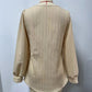 Women's Fastener Decoration Crew Neck Casual Solid Color Long-sleeved Shirt