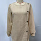 Women's Fastener Decoration Crew Neck Casual Solid Color Long-sleeved Shirt