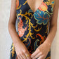 Robe longue imprimée sexy à la mode