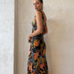 Robe longue imprimée sexy à la mode