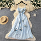 French-style Vacation-look Sweet Strap Dress For Women