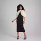 Black Senior Backless Bandage Sheath Off-the-shoulder Dress