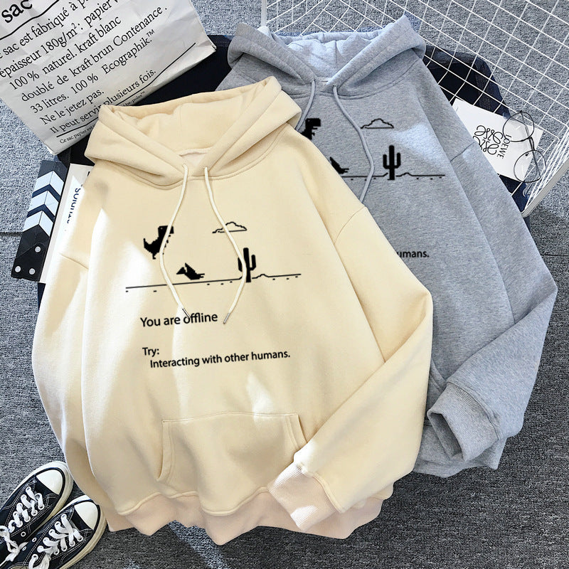 Women's Retro Dinosaur Fashion Casual Sweater