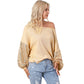 Pull ample de couleur unie à épaules dénudées