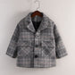 Children Casual Fashion Cotton Small Suit Gray