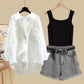 Ensemble trois pièces chemise et short style tempérament de Fried Street