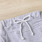 Boys' Round Neck Solid Color Letter Print Short-sleeve Top Solid Color Drawstring Shorts